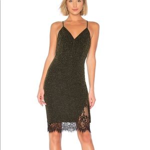 J.O.A. Lace-Midi Dress